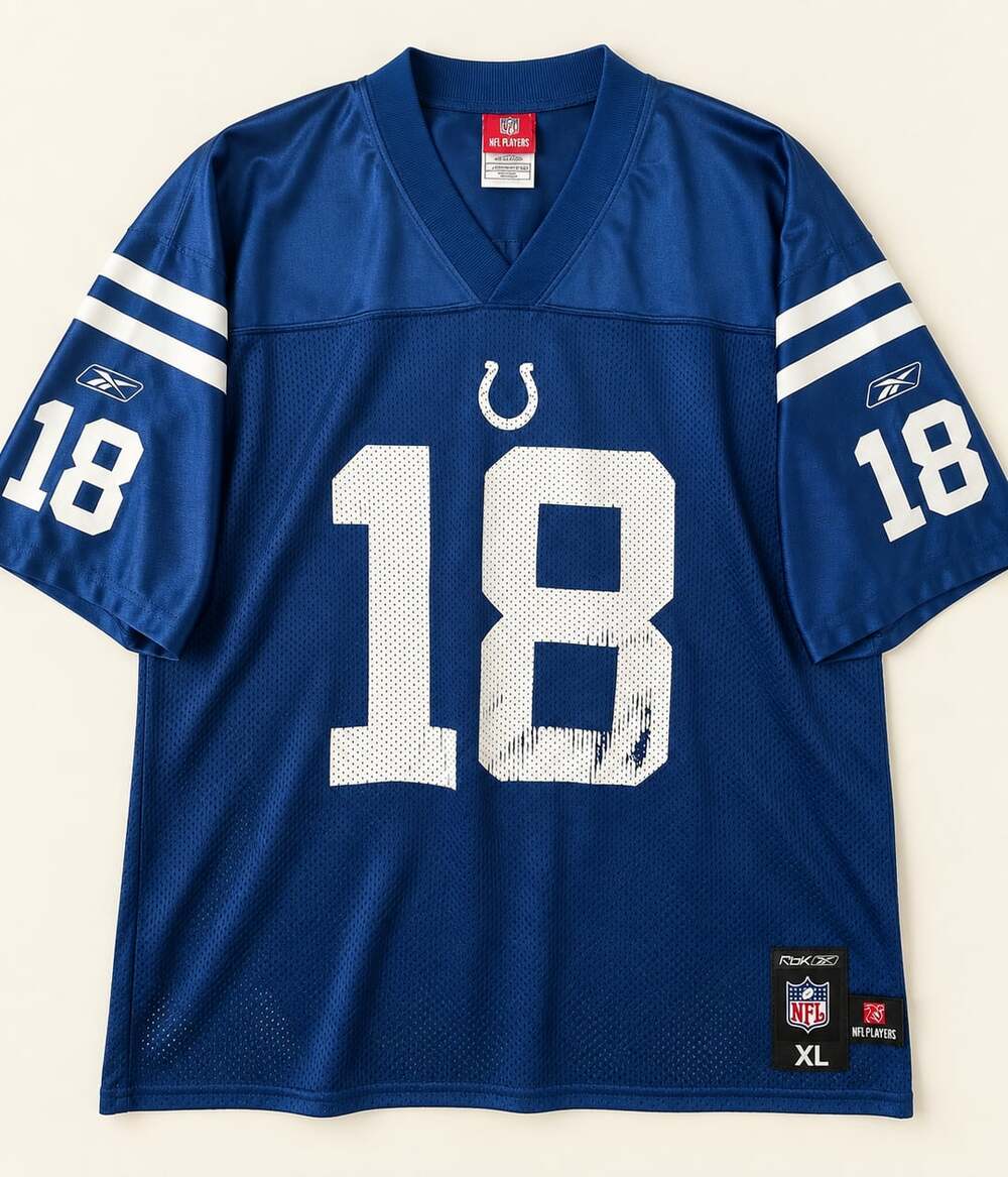 Reebok Indianapolis Colts Peyton Manning #18 NFL Jersey XL Y2K Football